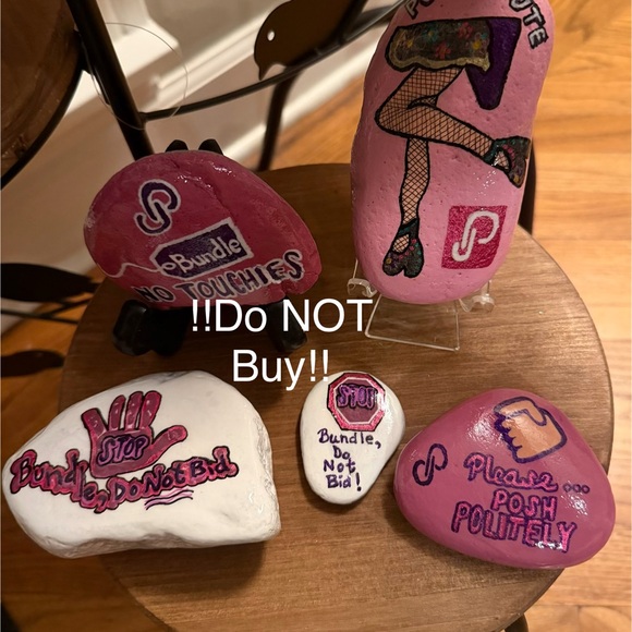 Artisan, Hand Painted Rock Other - ~Sample, Do Not Buy~Hand Painted “Poshmark Themed” Rocks